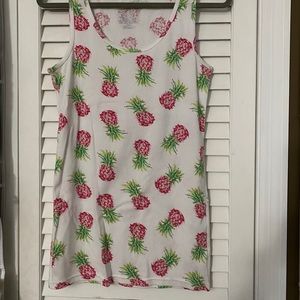 Time and Tru Sleeveless Top Pineapple XL (16-18)